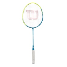 Wilson Kinder-Badmintonschläger Tour 30 Junior (kopflastig, steif) blau - besaitet -